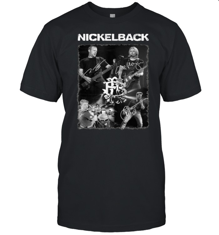 Nickelbacks Signatures Rock Band Legend 80s 90s T-Shirt