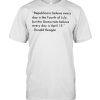 Republicans believe every day is the fourth of july democrats ronald reagan quote  Classic Men's T-shirt