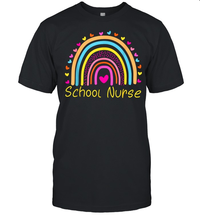 School Nurse Rainbow Nurse shirt