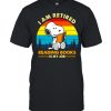 Snoopy I Am Retired Reading Books Is My Job Vintage Retro T- Classic Men's T-shirt