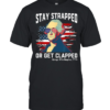 Stay strapped or get clapped George Washington 4th of July T-Shirt Classic Men's T-shirt