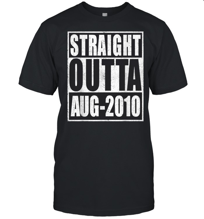 Straight Outta 2010 11th Bithday Retro 11 Years Old Birthday shirt