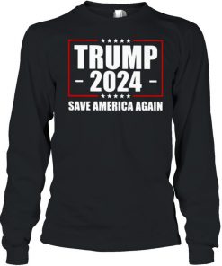 Trump 2021 save america again star  Long Sleeved T-shirt
