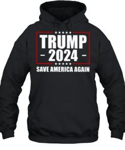 Trump 2021 save america again star  Unisex Hoodie