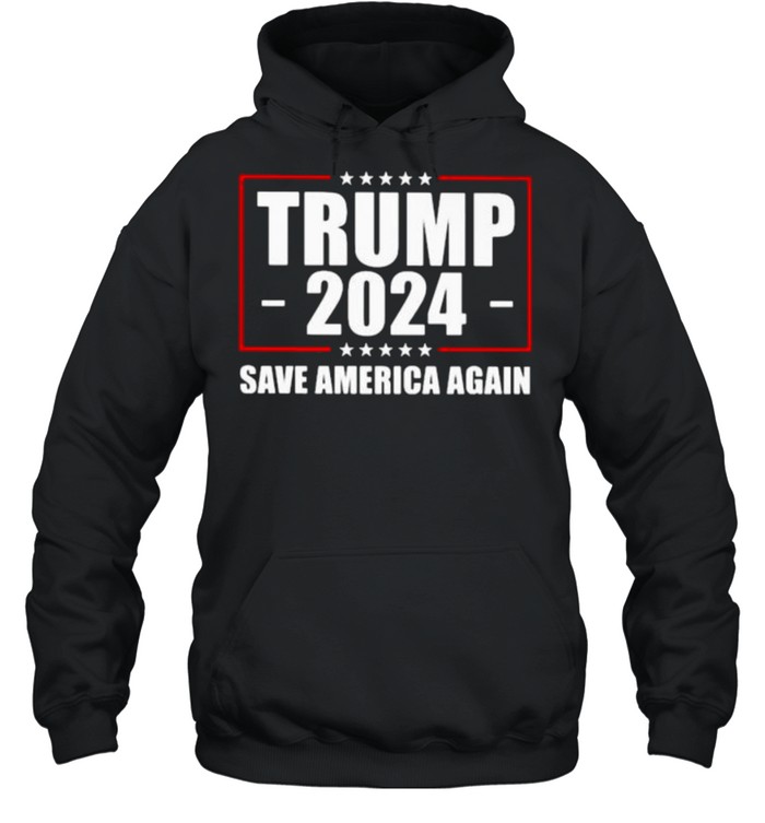 Trump 2021 save america again star  Unisex Hoodie