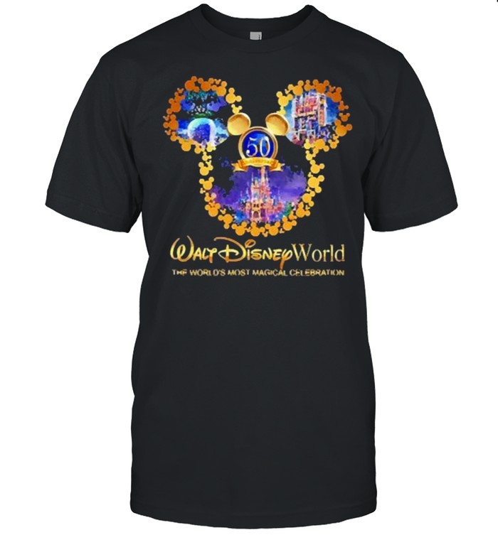 50th anniversary walt disney world the worlds most magical celebration shirt