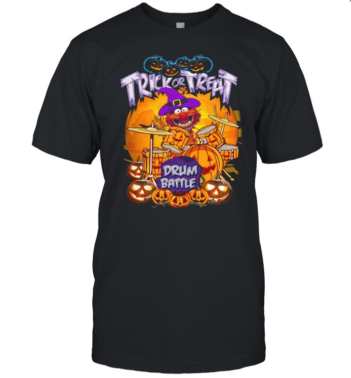 Animal Muppets trick or treat drum battle Halloween shirt