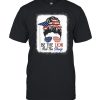 Be The Lion Not The Sheep American Flag Sunglasses Messy Bun  Classic Men's T-shirt