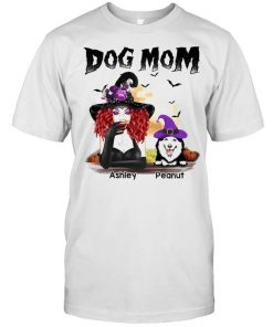 Halloween Witch Dog Mom Personalized  Classic Men's T-shirt