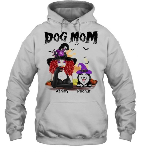 Halloween Witch Dog Mom Personalized  Unisex Hoodie