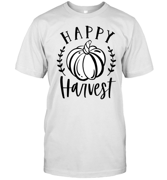 Happy harvest pumpkin fall shirt