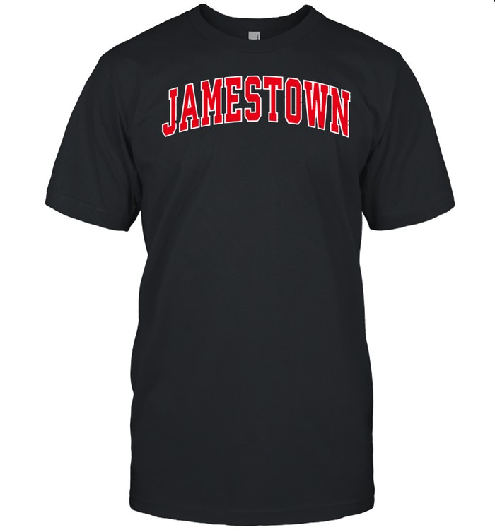 Jamestown New York NY Vintage Sports Design Red Design shirt