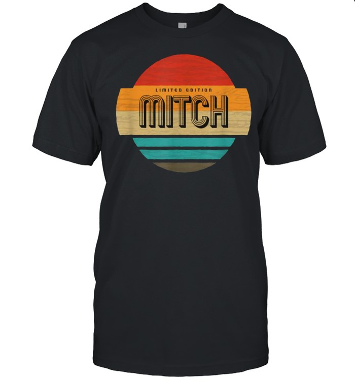 Mitch Name Retro Vintage Sunset Limited Edition T-Shirt
