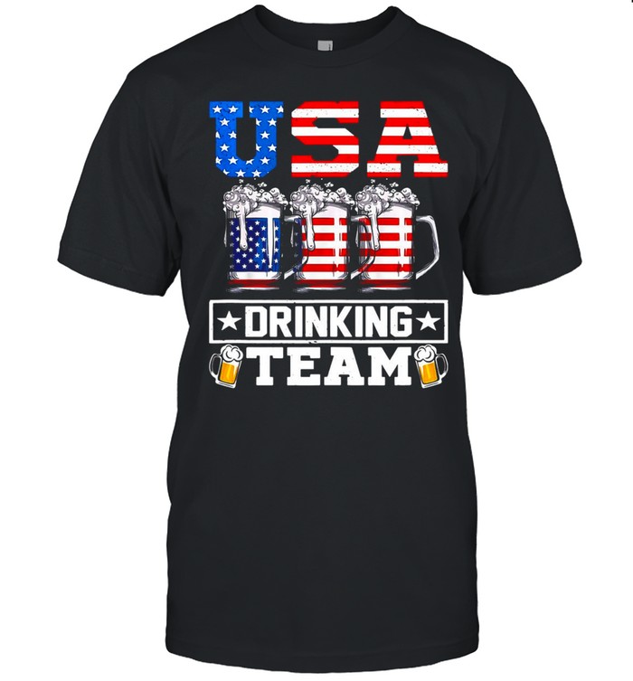 USA Drinking Team Drinking Beer T-shirt