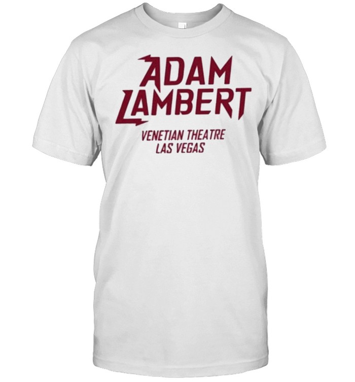 Adam Lambert Venetian Theatre Las Vegas T Shirt