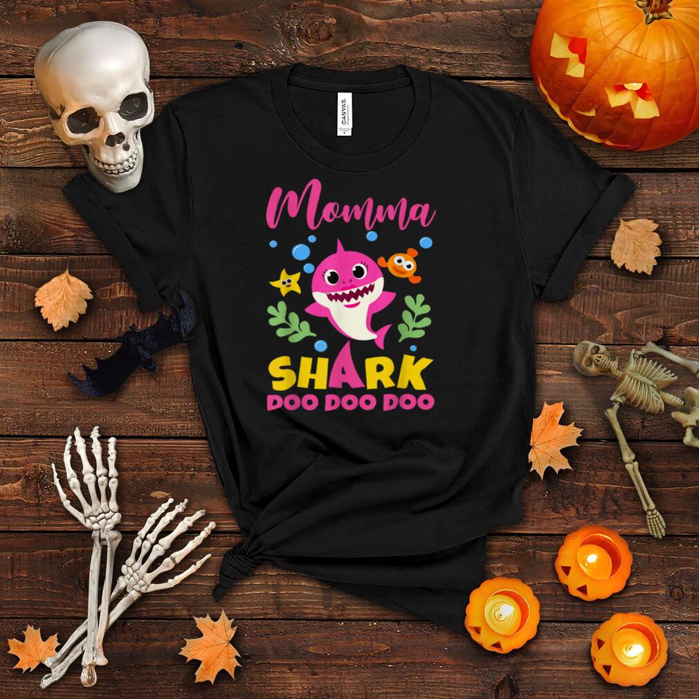Momma Shark Gift Cute Baby Shark Family Matching T Shirt