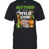 Mother of the Wild One Zoo Birthday Safari Jungle Animal  Classic Men's T-shirt