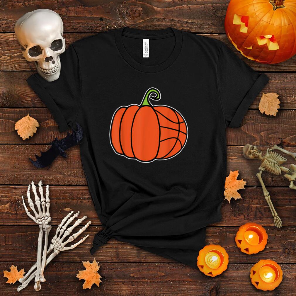 Pumpkin Basketball Lazy DIY Halloween Costume Funny Sport T Shirt