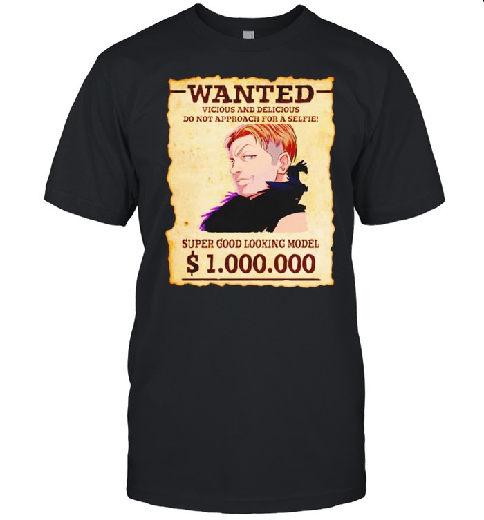 Wanted vicious and delicious do not approach for a selfie shirt