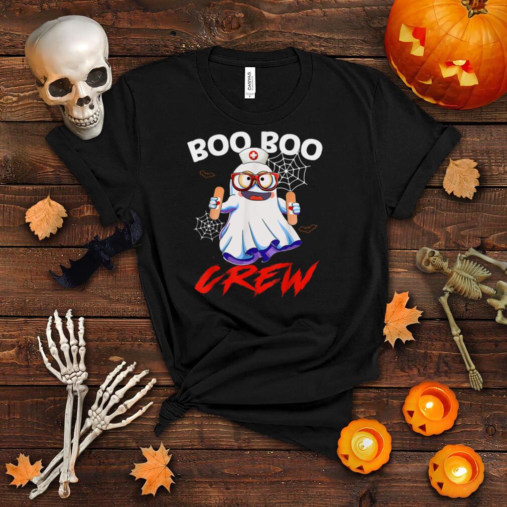Boo Boo Crew Funny Nurse Halloween Ghost Costume RN Vintage T Shirt