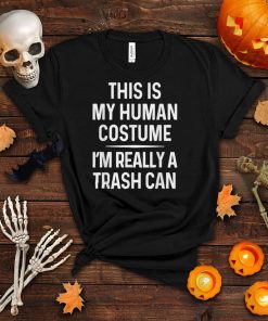 Funny Trash Can Costume Shirt Halloween Trash Can Tshirt