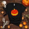 Halloween Pumpkin With Evil Fieryest Eyes T Shirt