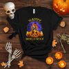 Happy Halloween Basset Hound With Moon Pumpkin Dog Lover T Shirt
