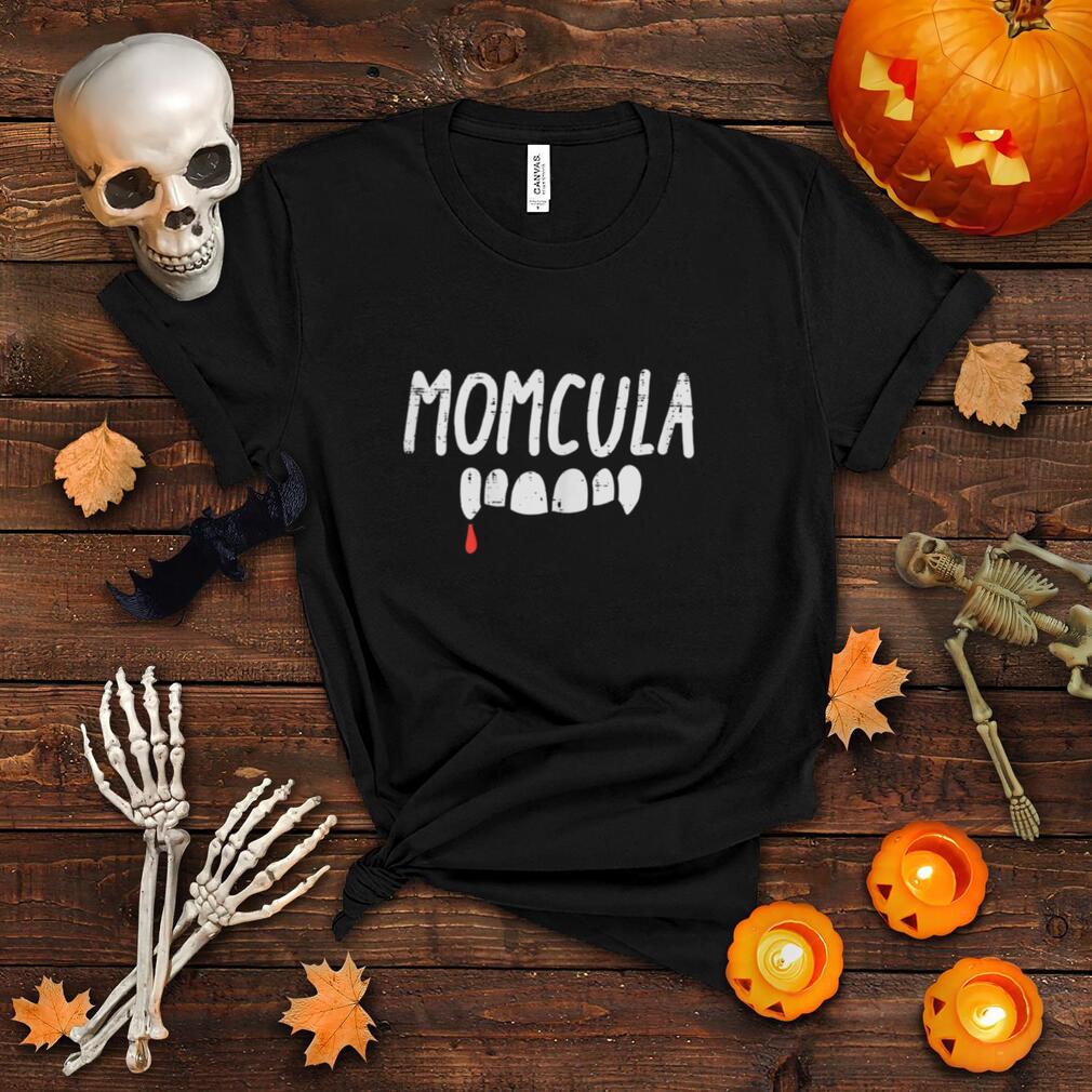 Womens Momcula Mom Dracula Halloween Family Matching Mama Women T Shirt