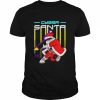 Cyber Santa Claus Gaming Synthwave Ugly Christmas Sweater Shirt Classic Men's T-shirt