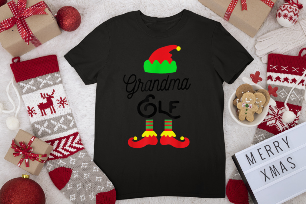 Grandma Elf Matching Family Christmas Pajama Funny Elves T Shirt
