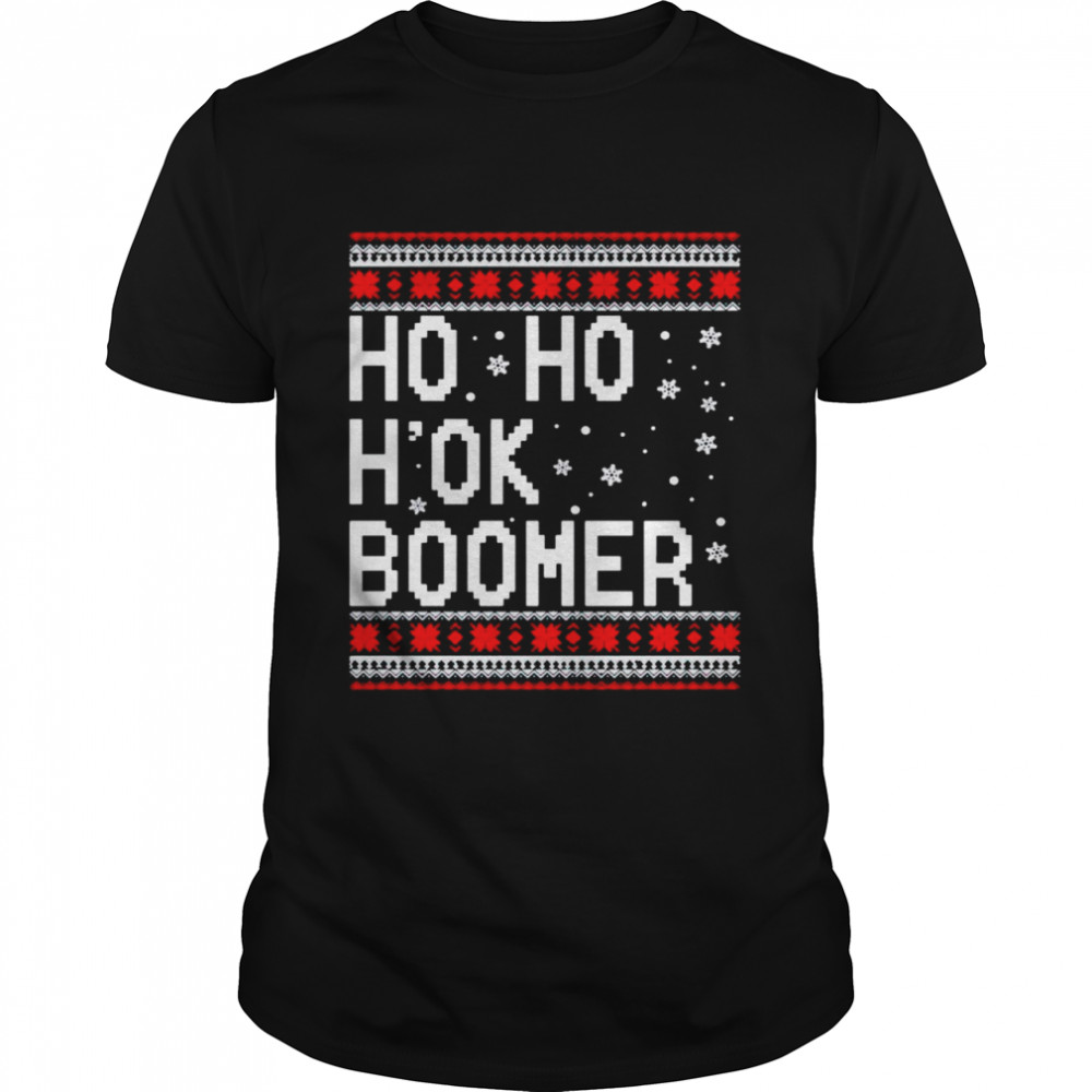 Ho Ho Hok Boomer ugly Christmas shirt