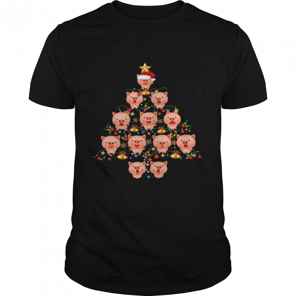 Pig Christmas Tree shirt