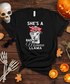 Retro She's a Bad Momma Llama Mama Funny Llama Mama T Shirt