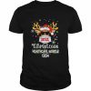 Santa Reindeer Face mask 2021 Christmas Healthcare Worker Crew Sweater Classic Men's T-shirt