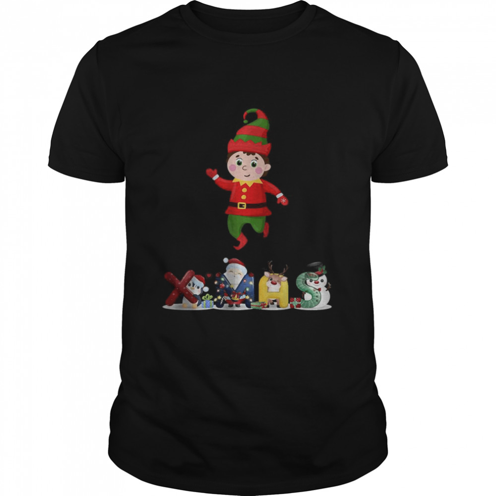 Santa’s Elf Pajama T-Shirt Group Matching 2021 Helper Shirt