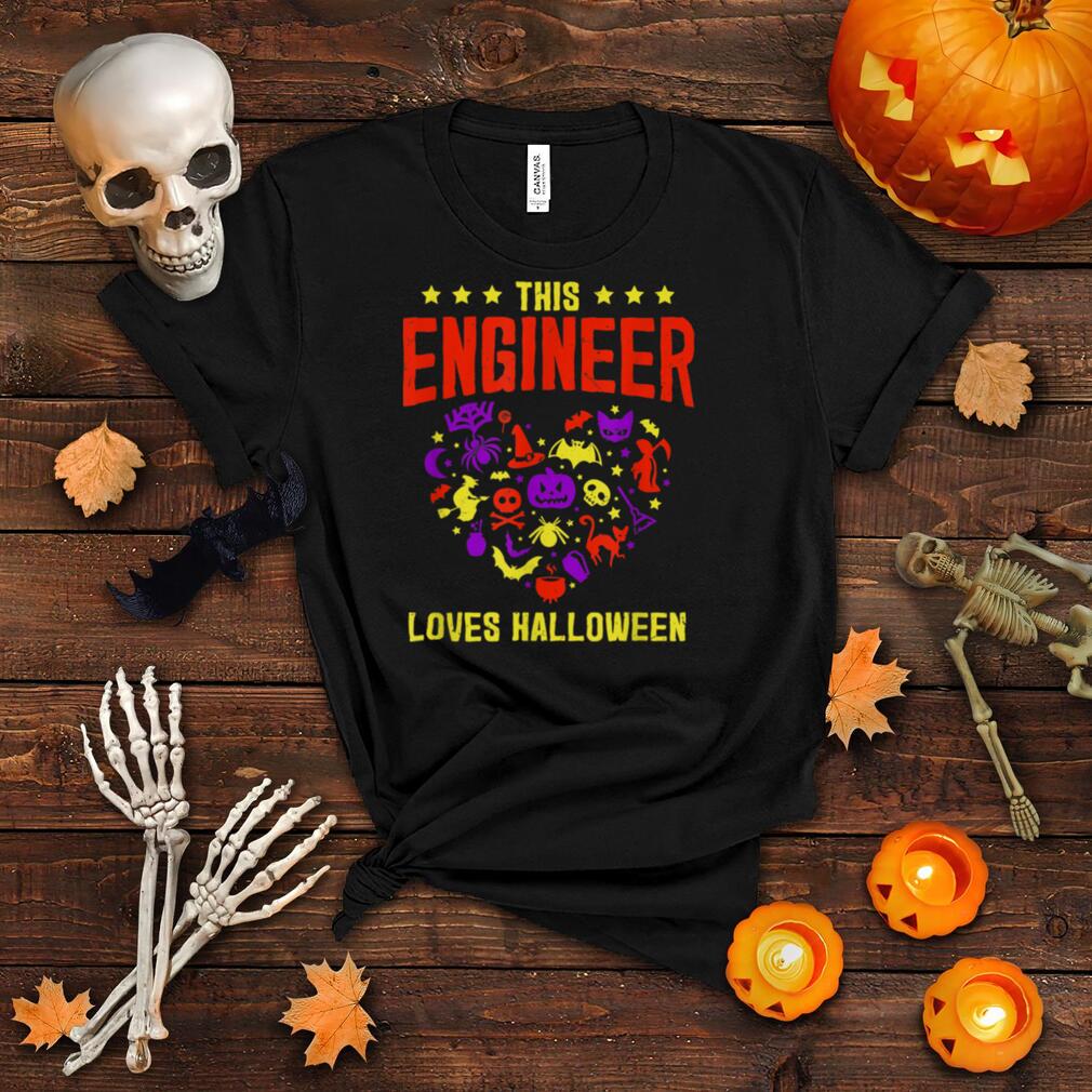 This Engineer Loves Halloween Engineering Scary Builder T Shirt