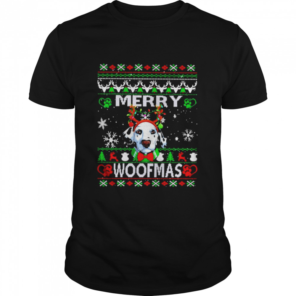 Woofmas Dalmatian Merry Christmas shirt