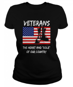 atriotic American Veterans Day Usa Flag Combat Boots Shirt Classic Women's T-shirt