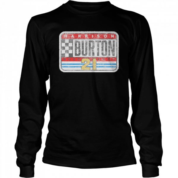 harrison Burton Checkered Flag wood brothers 2021  Long Sleeved T-shirt