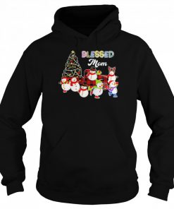 Christmas Snowman Blessed Mom Christmas Sweater Shirt Unisex Hoodie