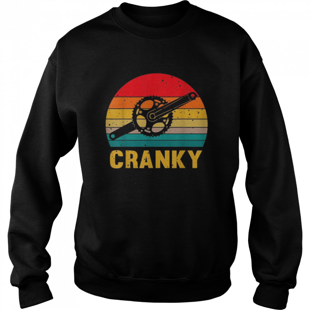 Cranky bike Cycling Bicycle Cranky christmas Shirt Unisex Sweatshirt
