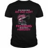 Never Underestimate An Old Lady Who Loves Fishing And Was Born In February Shirt Classic Men's T-shirt