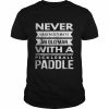 Never Underestimate Old Man With Pickleball Paddle T-Shirt Classic Men's T-shirt