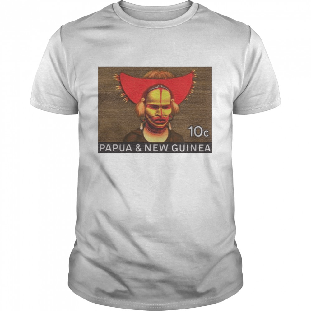 Papua New Guinea Headress 10c shirt