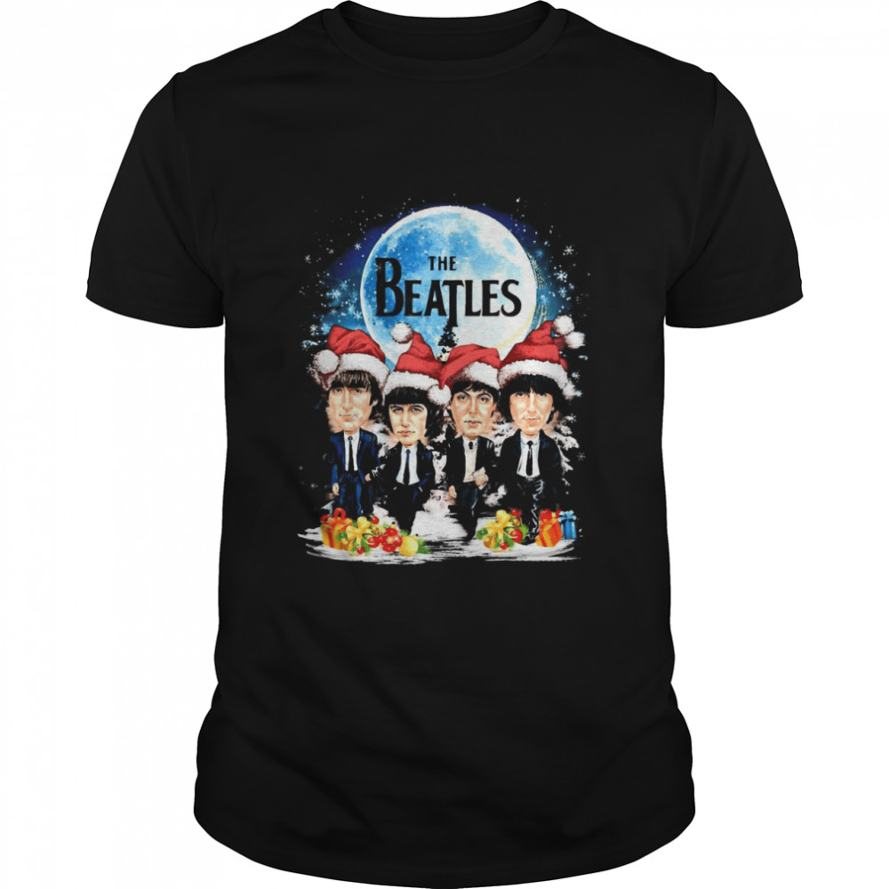 The Beatles Band Member Moon Santa Christmas Sweater Shirt