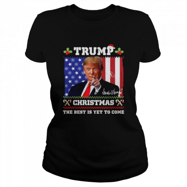 Trump Christmas Donald Trump 4547 Trump 2024 Langarm Sweater Shirt Classic Women's T-shirt