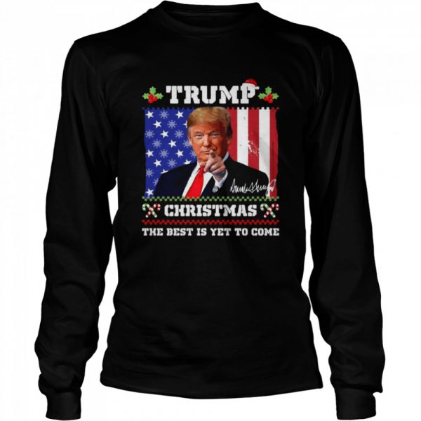 Trump Christmas Donald Trump 4547 Trump 2024 Langarm Sweater Shirt Long Sleeved T-shirt