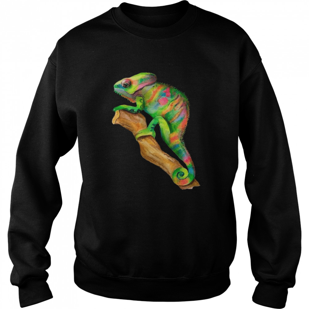 Colorful Chameleon Reptiles Cool Chameleons Lizards Shirt Unisex Sweatshirt
