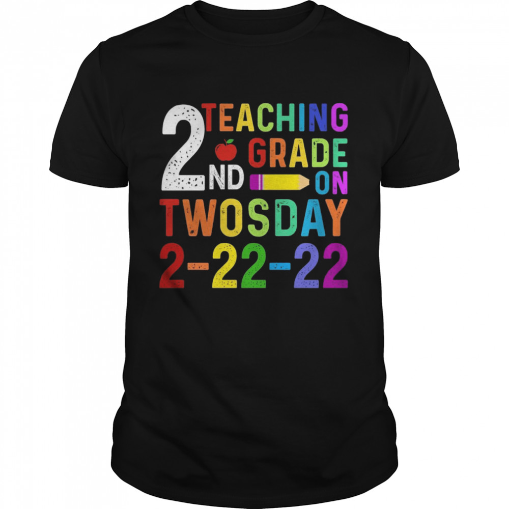 Funny Im in 2nd Grade on Twosday 2022 Teaching Teacher Shirt