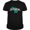 Michigan State Spartans State Maps Shirt Classic Men's T-shirt